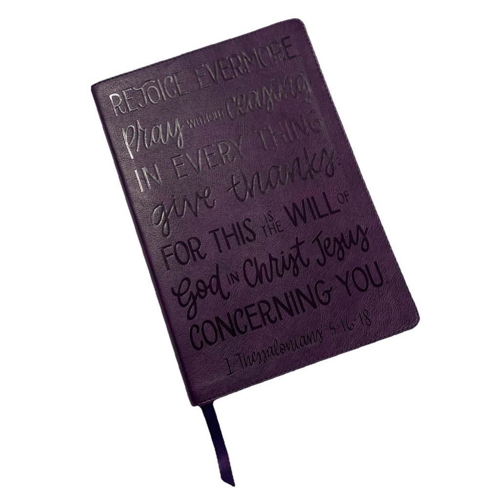 The Holy Bible KJV Red Letter 2017  Thomas Nelson Reference Purple Leather
